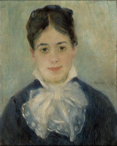 Pierre-Auguste Renoir Lady Smiling oil painting picture